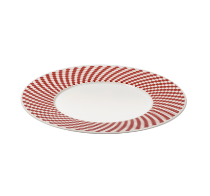 Porcelain Dessert plate - Red