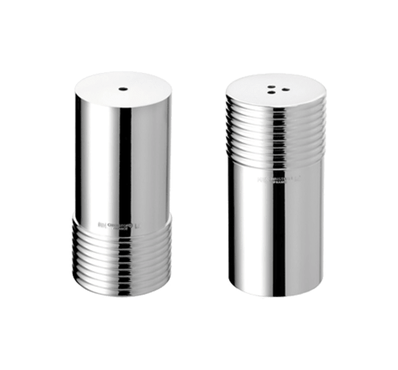 christofle silver plated salt and pepper shakers 1
