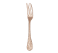 christofle gilded silver plated dinner fork - pink gold 2