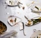 christofle silver-plated pine cone crumbs tray & knife  2