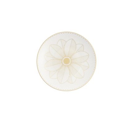 christofle porcelain bread plate gold finish 0