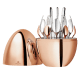christofle 24-Piece Rose Gold Flatware Set with Chest