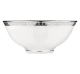 christofle Porcelain Chinese Soup Bowl Platinum finish