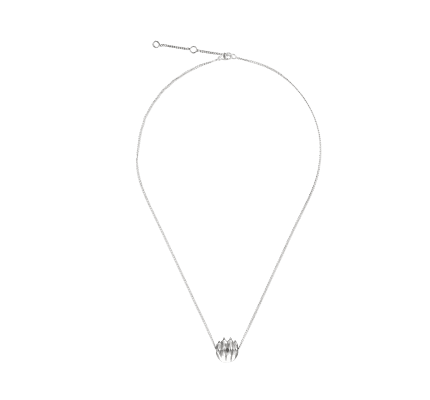 christofle sterling-silver pendant necklace rhodium plated 1