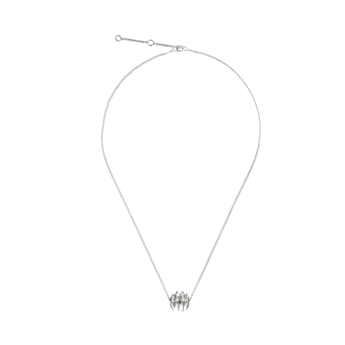 christofle sterling-silver pendant necklace rhodium plated 1