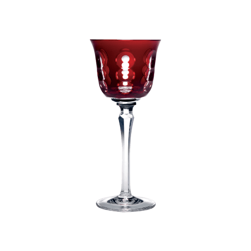 Red Crystal Wine Glass Kawali