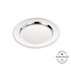 christofle vintage silvered round plate - 10.8 in 1