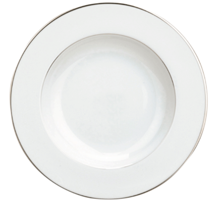 Rimmed soup bowl Albi  Porcelain