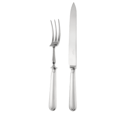 Set of 2 Silver-plated Carving Pieces