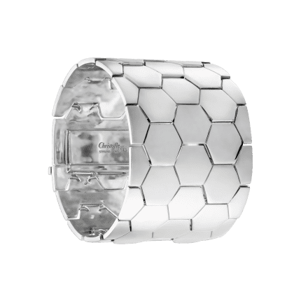 christofle large bracelet code royale  sterling silver 1
