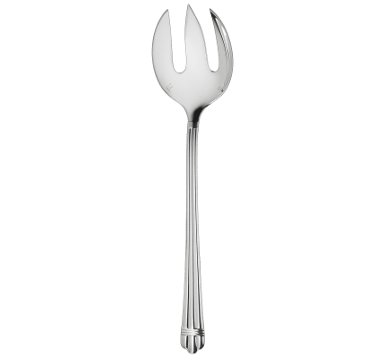 christofle salad serving fork aria  silver plated 1