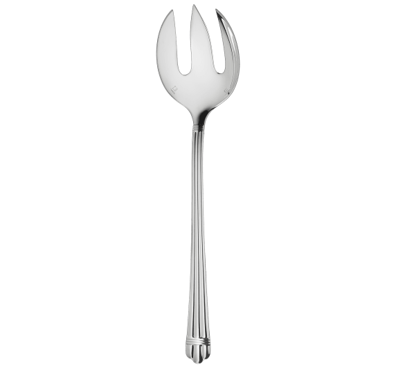 christofle salad serving fork aria  silver plated 1