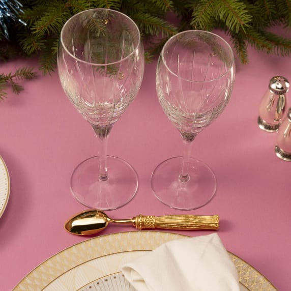 christofle 2-piece silver-plated gilded coffee spoons set 1