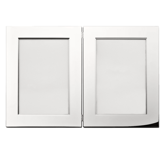 christofle cadre à photo double en métal argenté - pour photos de 10 x 15 cm 1