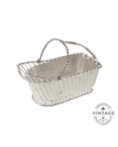christofle Vintage Silvered Wine Basket