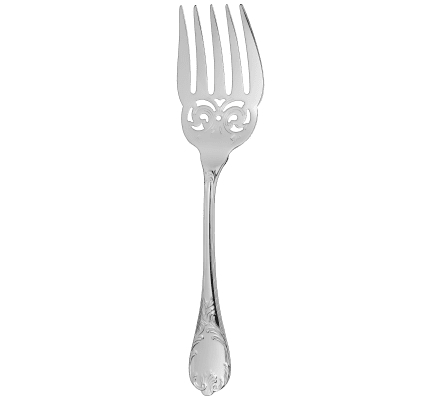 christofle fish serving fork marly  silver plated 1