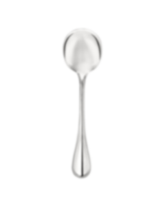 Cream soup spoon Perles  Silver plated