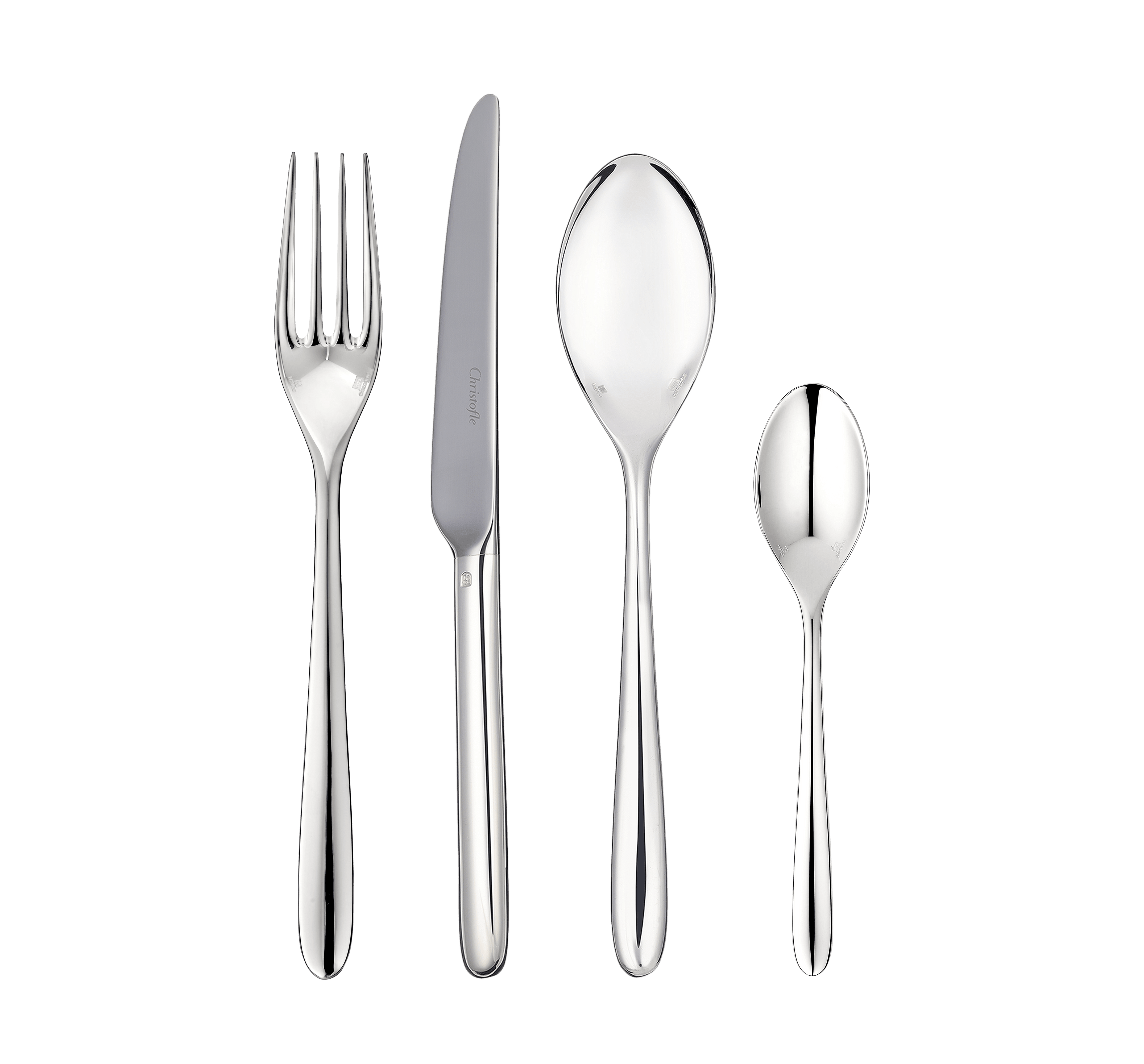 christofle 24-piece silver plated flatware set for 6 people 9