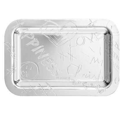 christofle silver-plated rectangular tray - 10 x 15 cm 1
