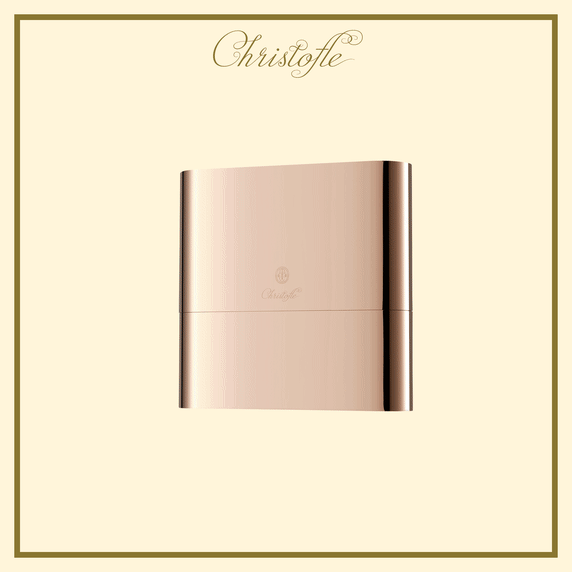 christofle copper stainless steel case - 24-piece stainless steel (sold empty) 2