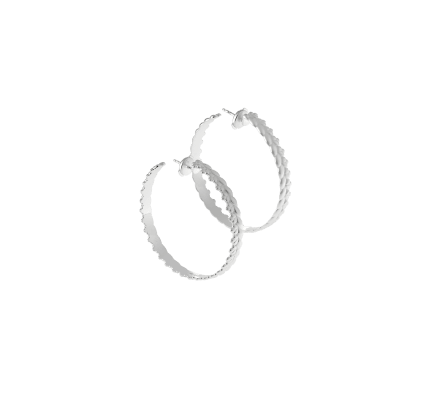 christofle paire de créoles en argent massif 0