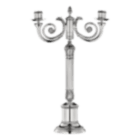 christofle Silver-Plated Candelabra For Two Candles