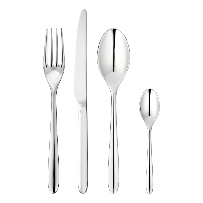 Mood | 4-Piece Silver-Plated Flatware Set | Christofle