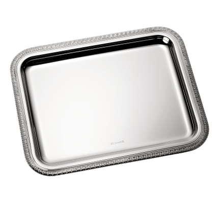 christofle silver plated rectangular tray - 20 x 16 cm  1