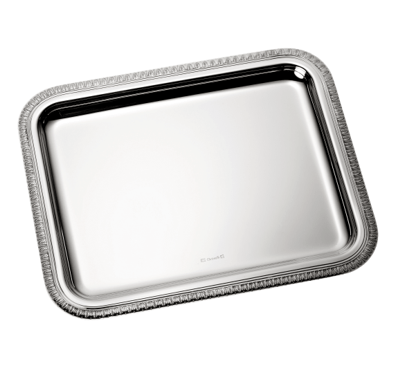 christofle silver plated rectangular tray - 20 x 16 cm 1