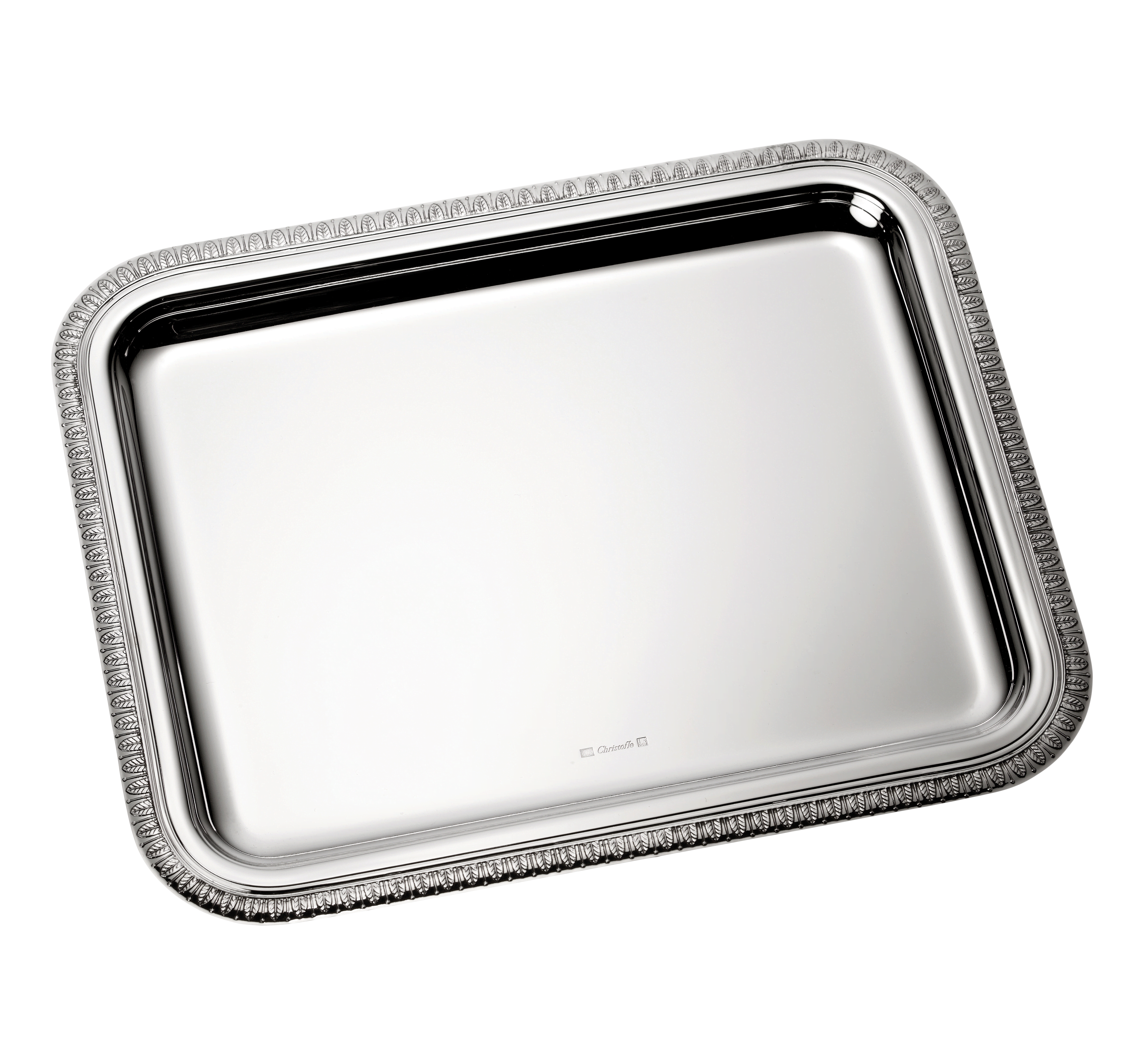 christofle plateau rectangulaire en métal argenté - 20 x 16 cm 1