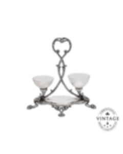 christofle Vintage Silvered Double Salt Shaker