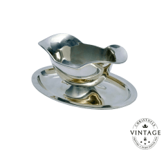 christofle vintage silvered gravy boat 1