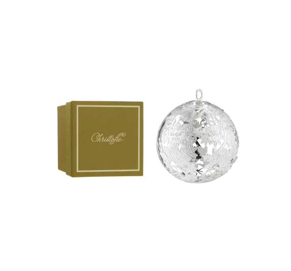 Silver-Plated Christmas Ornament 2025 Edition