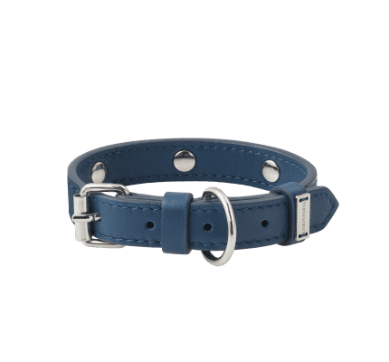 christofle calf leather collar - size 1 1
