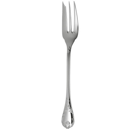 christofle serving fork marly  silver plated 1