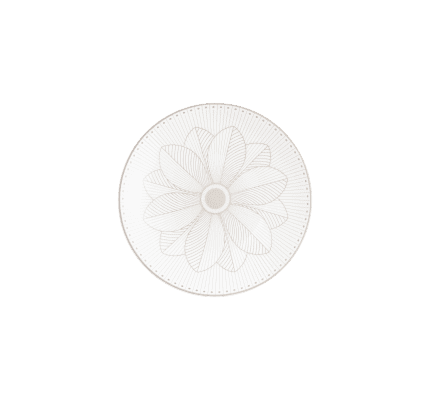 christofle porcelain bread plate platinum finish 0