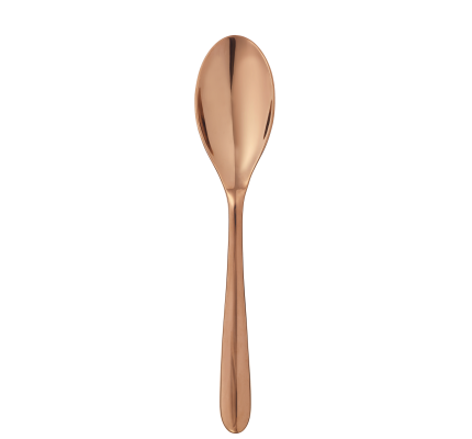 christofle stainless steel soup spoon - copper colour 2