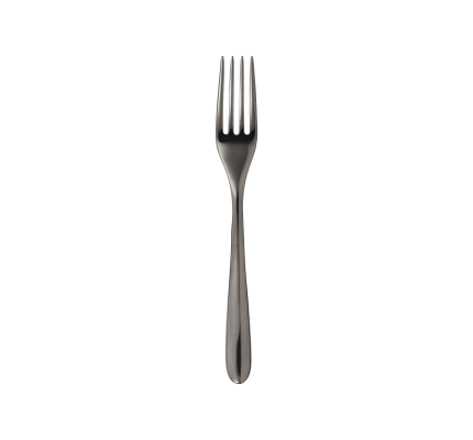 christofle black stainless steel dessert fork  2