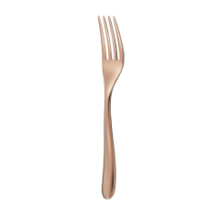 christofle stainless steel table fork - copper colour 3