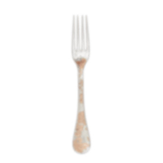 christofle Partially gilded silver plated dinner fork - pink gold