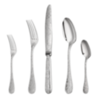 christofle 5-piece silver plated flatware set 1