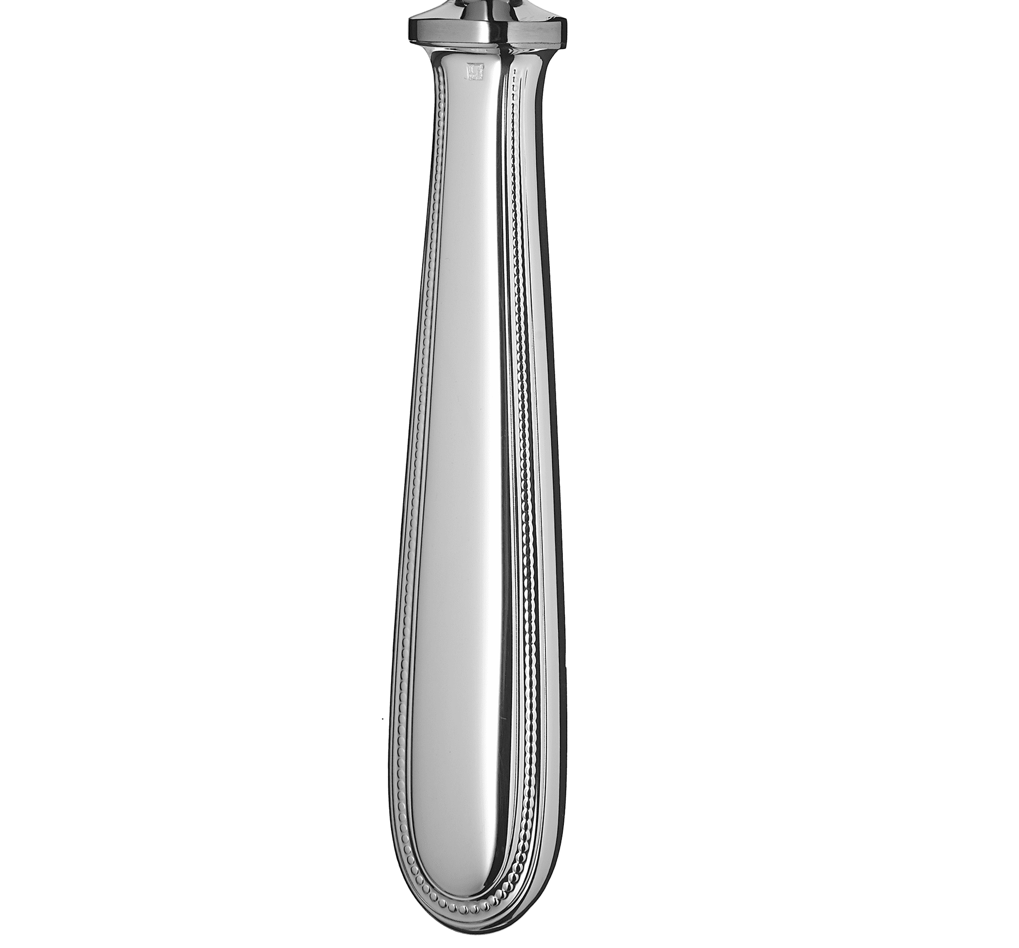 christofle carving fork perles  silver plated 2