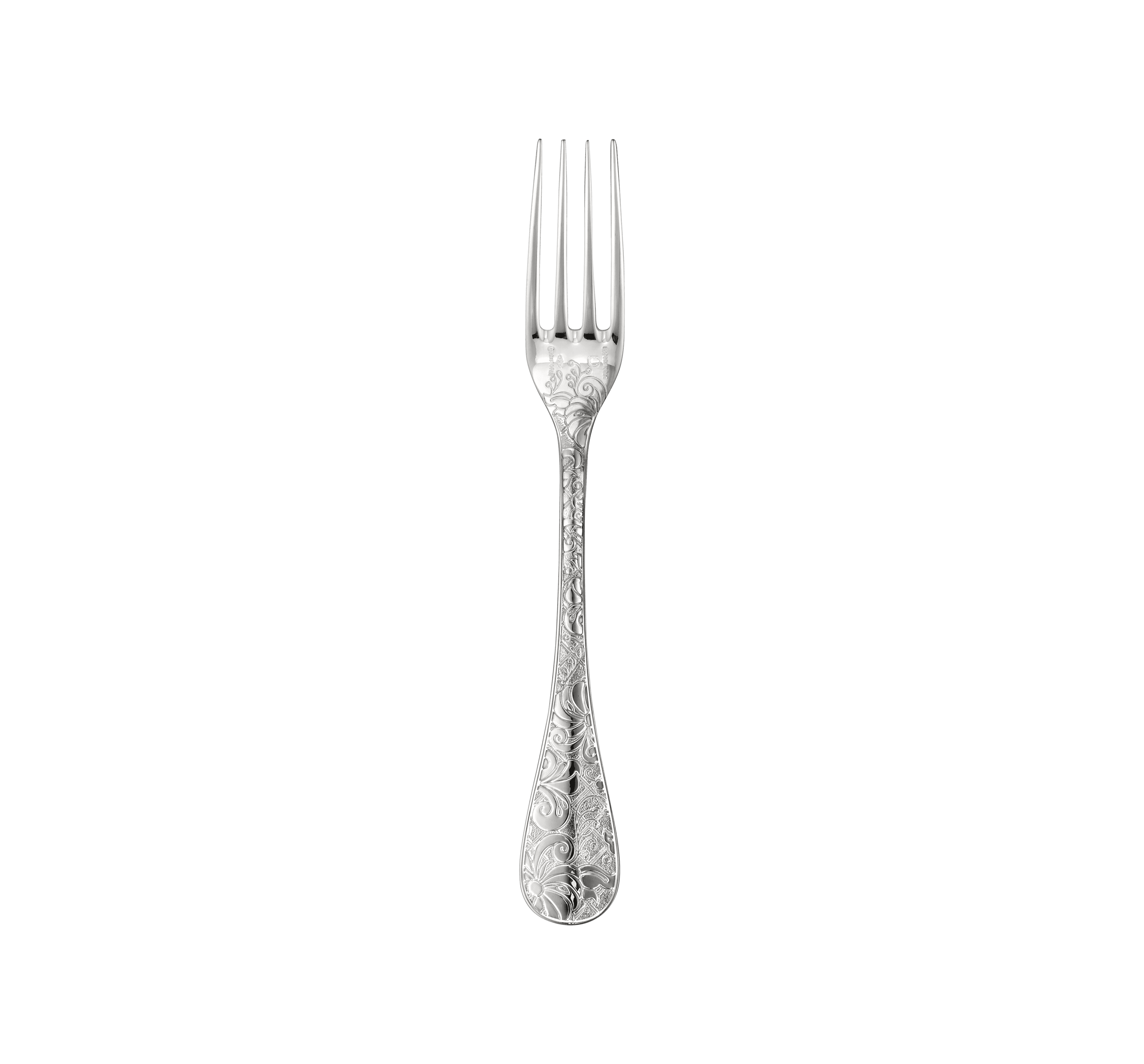 christofle fourchette à dessert en argent massif 1