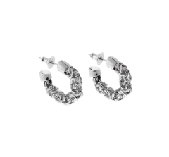 christofle sterling silver hoop earrings 1