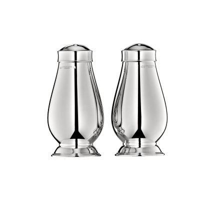 christofle silver-plated salt & pepper shaker set 1