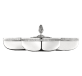 christofle three part server malmaison  silver plated 1