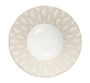 christofle porcelain large rim plate gold finish 0