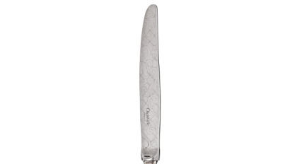 christofle partially gilded silver plated dinner knife - pink gold 1