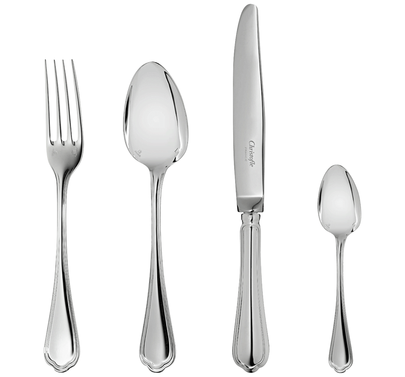 christofle 48-piece silver-plated flatware set for 12 people  1