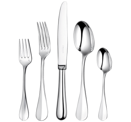 christofle ensemble individuel (5 pièces) en métal argenté 1